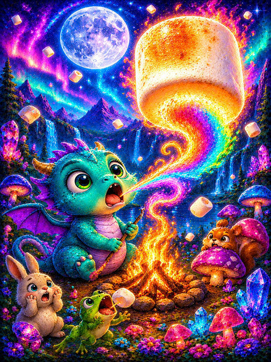 Diamond Painting - Zauberdrache Puff