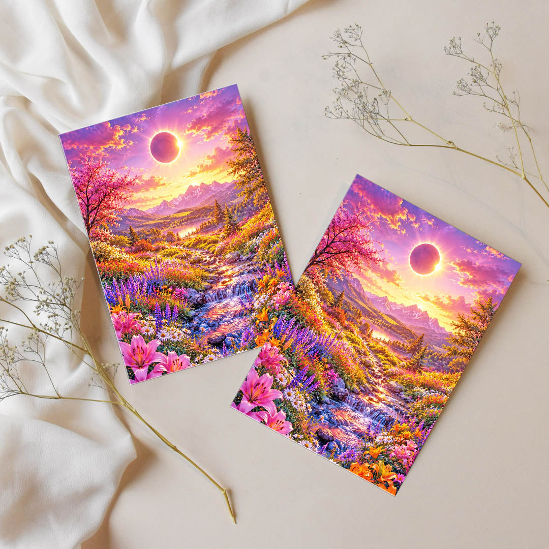 sticker – Sonnenfinsternis über dem Blütental