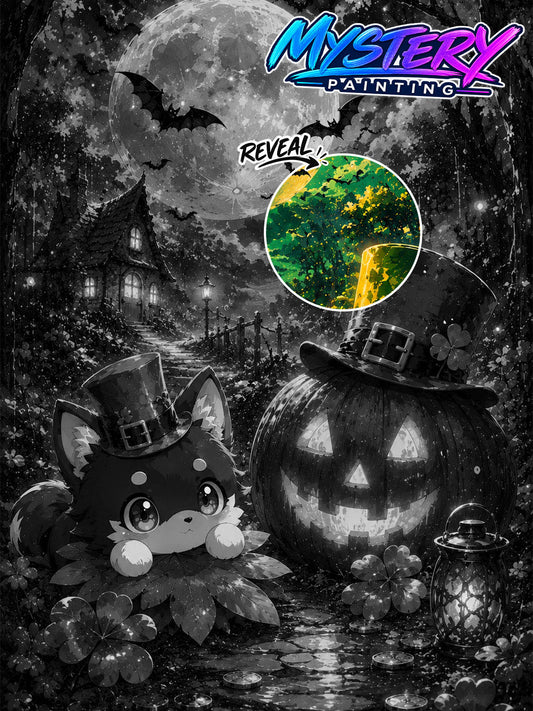 Mystery Painting – Grünes Halloween