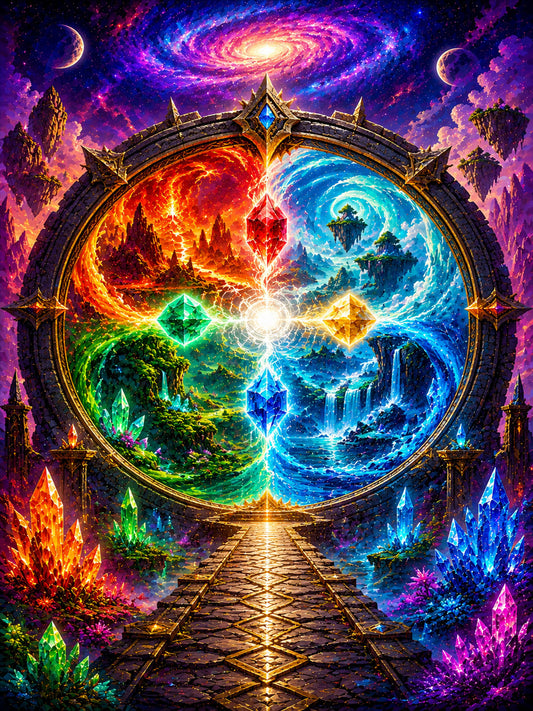 Diamond Painting - Portal der Elemente
