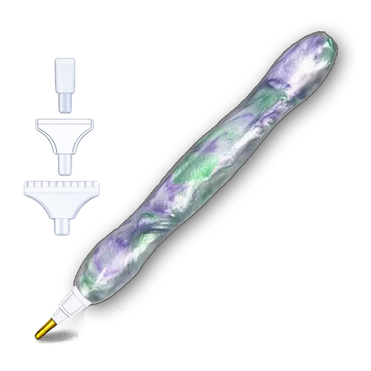 Diamond Painting Stift - Marmor Grün-Lila