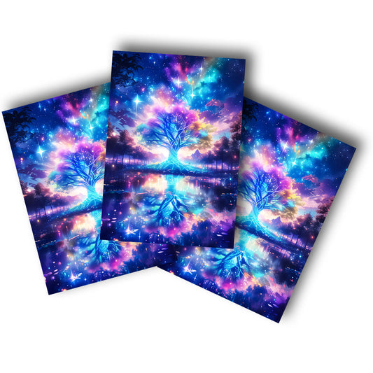 Sticker – Lichtbaum der Galaxie