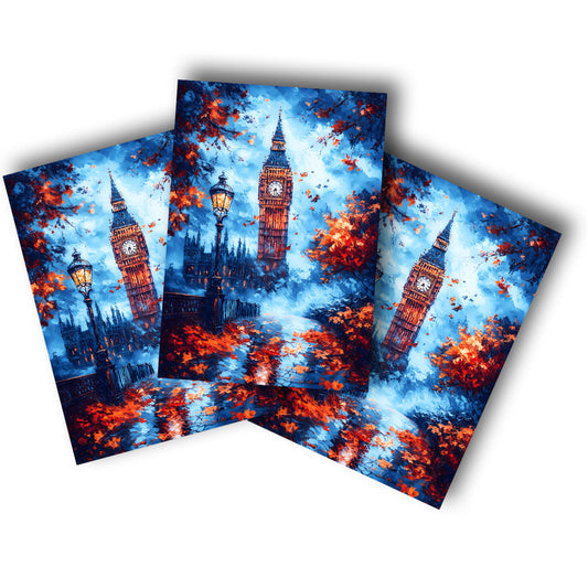 Sticker – Big Ben im August