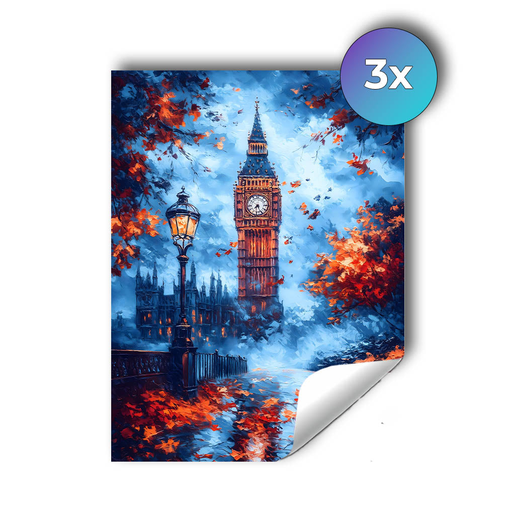 Sticker – Big Ben im August