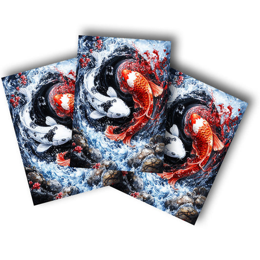 Sticker – Wellen des Koi