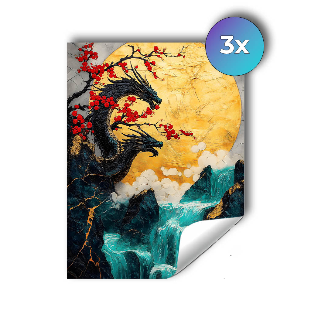 Sticker – Zweiköpfiger Drache