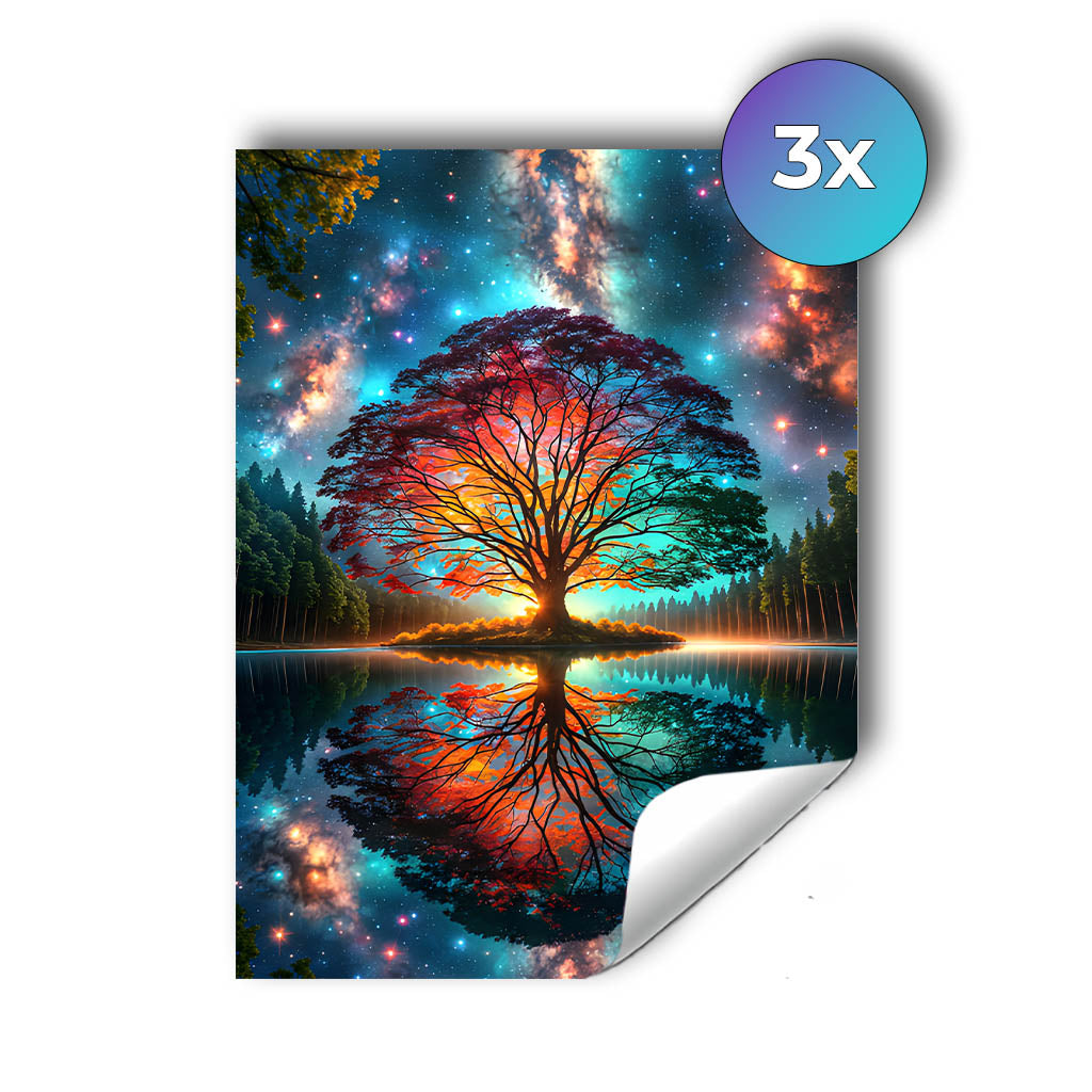 Sticker – Lichtbaum der Welten