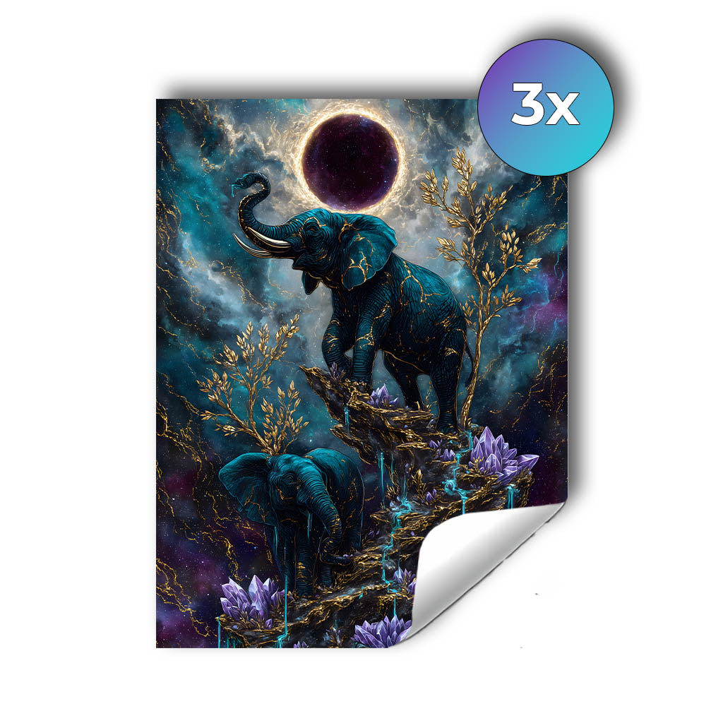 Sticker – Elefantenpfad zum Kosmos