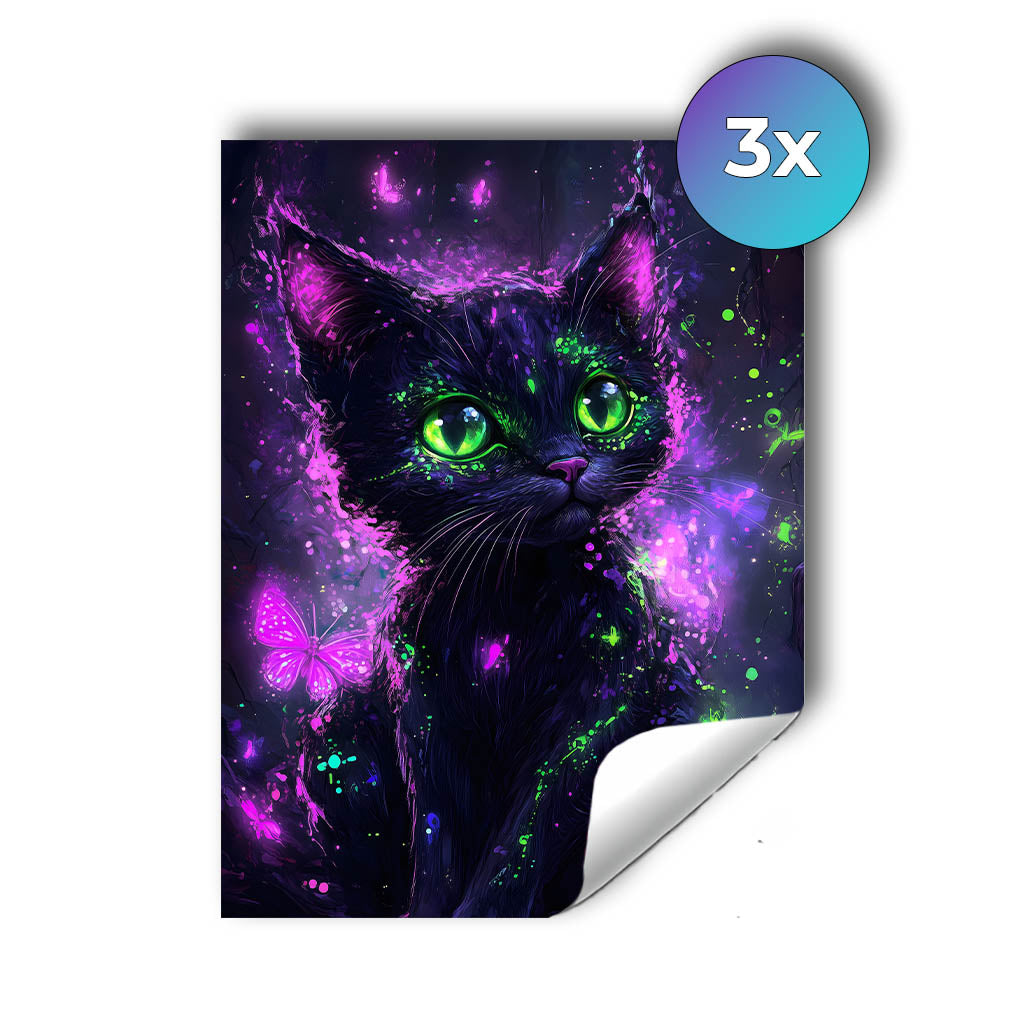 Sticker – Magie der Nachtkatze