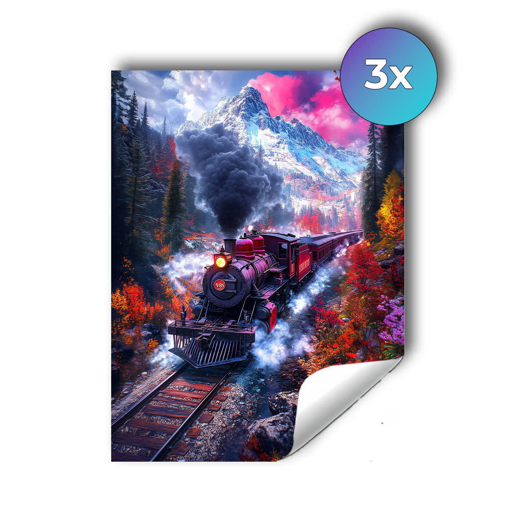 Sticker – Bergexpress im Herbst