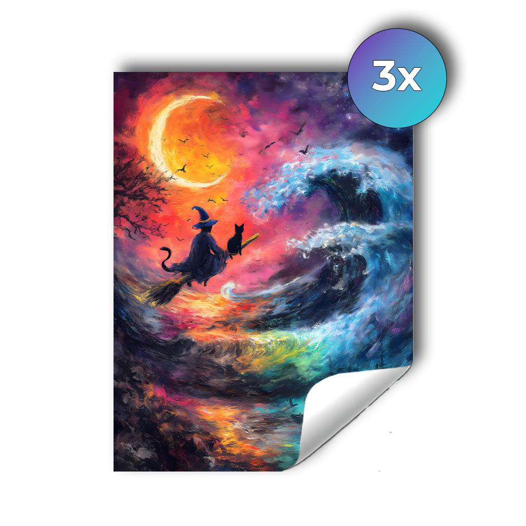 Sticker – Hexenritt-im-Farbensturm