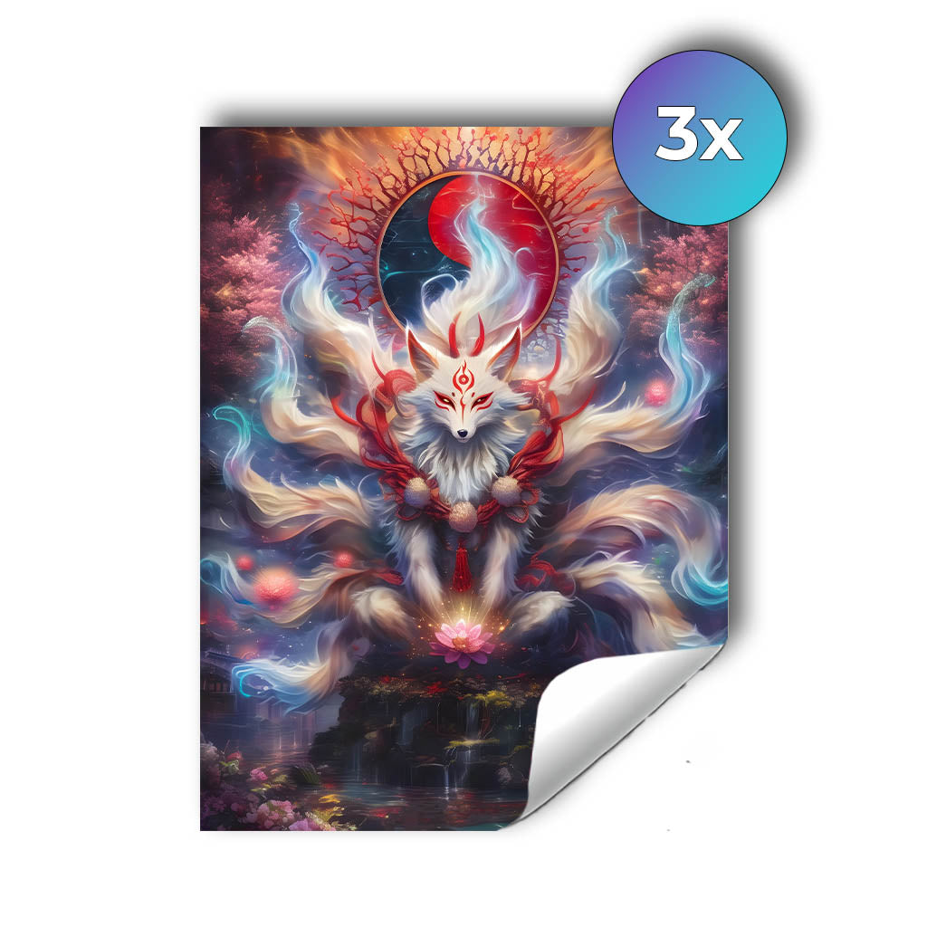 Sticker – Kitsune des Gleichgewichts