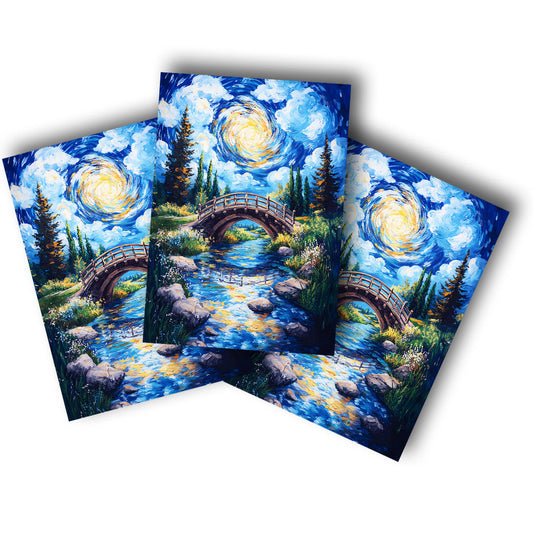 Sticker – Brücke im Sternenlicht