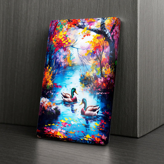 Cover Minder – Romantische Enten am Herbstsee