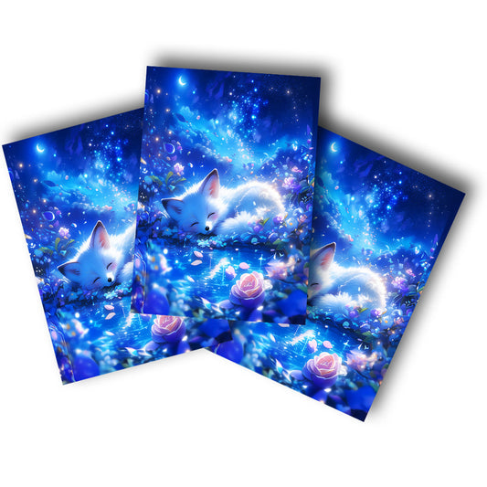 Sticker – Traumfuchs unter dem Sternenhimmel