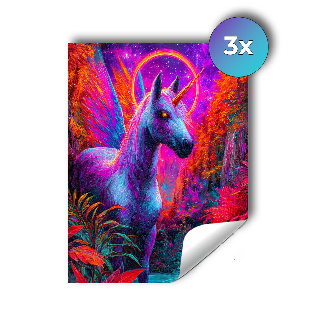 Sticker – Farbenrausch Einhorn