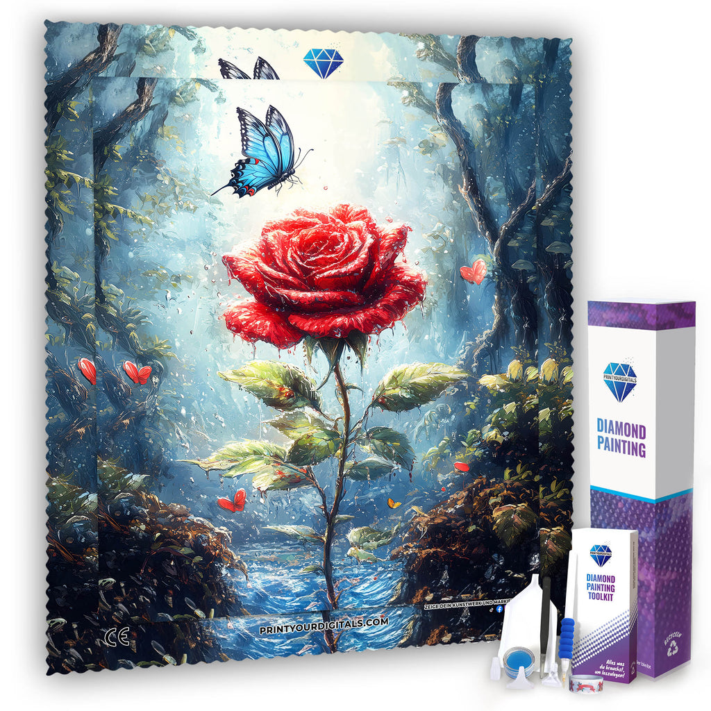 Diamond Painting - Rose der Natur