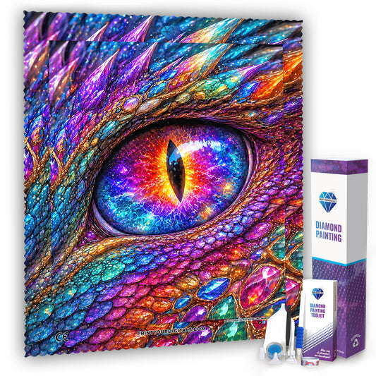 Diamond Painting – Auge des Prismendrachen