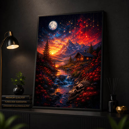 Diamond Painting - Drachenfriedhof am Bergsee