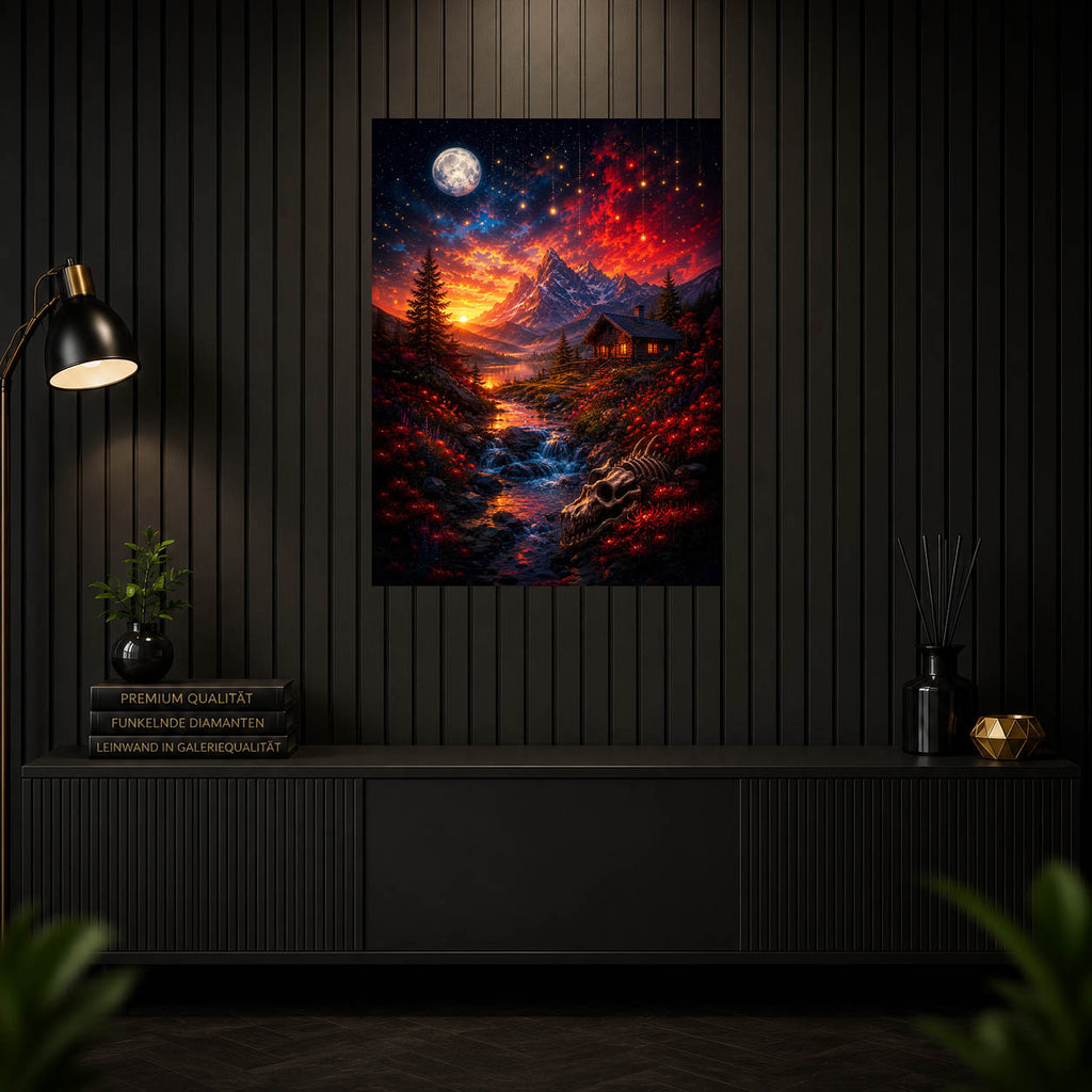 Diamond Painting - Drachenfriedhof am Bergsee