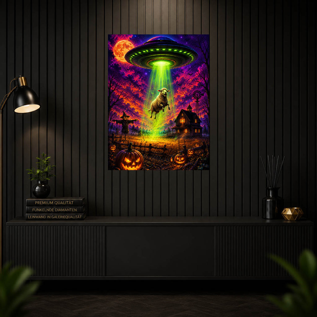 Diamond Painting - Invasion im Kornfeld