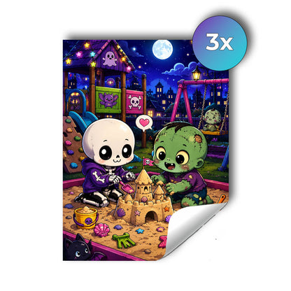 Sticker – Spukige Sandkastenfreunde