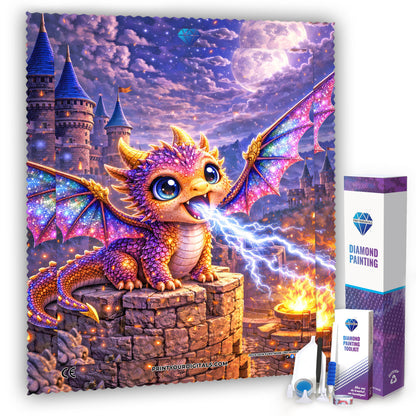 Diamond Painting – Der kleine Donnerdrache
