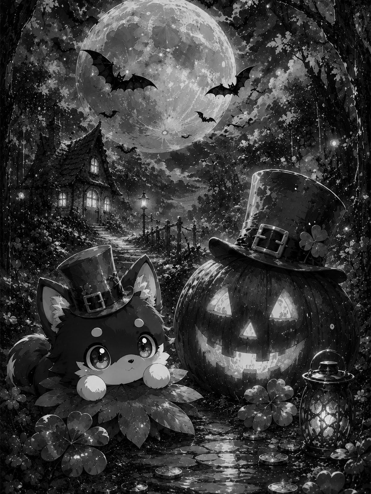 Mystery Painting – Grünes Halloween