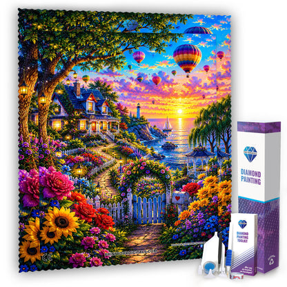 Diamond Painting - Haus der Blumen