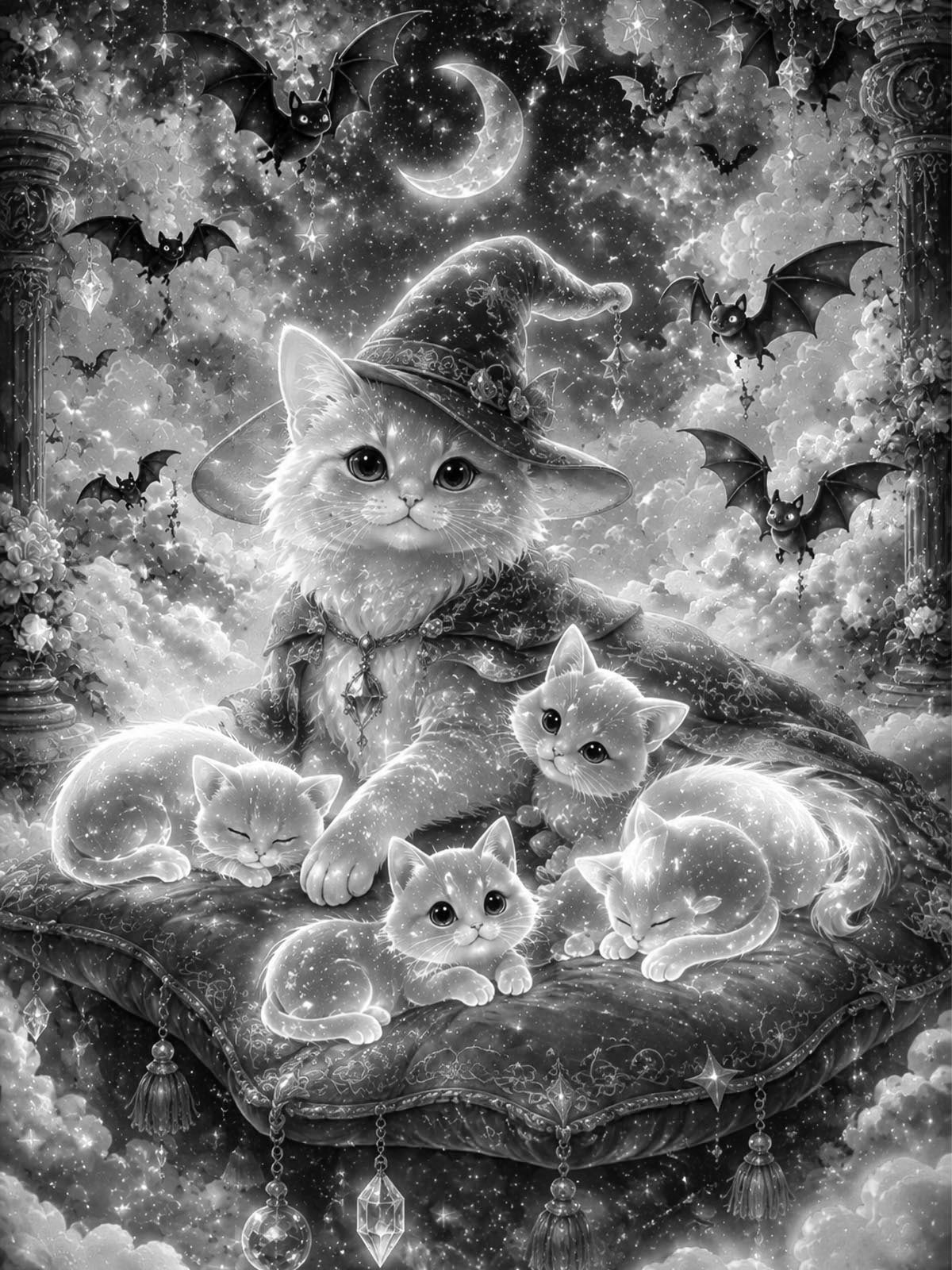 Mystery Painting – Mama der Geisterkatzen