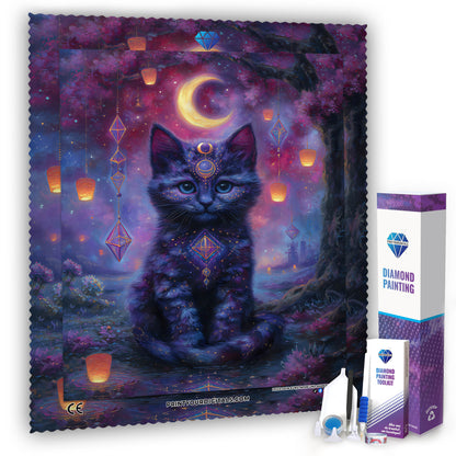 Diamond Painting - Mondlichtkater Benny