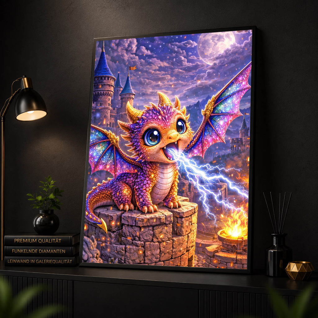 Diamond Painting – Der kleine Donnerdrache