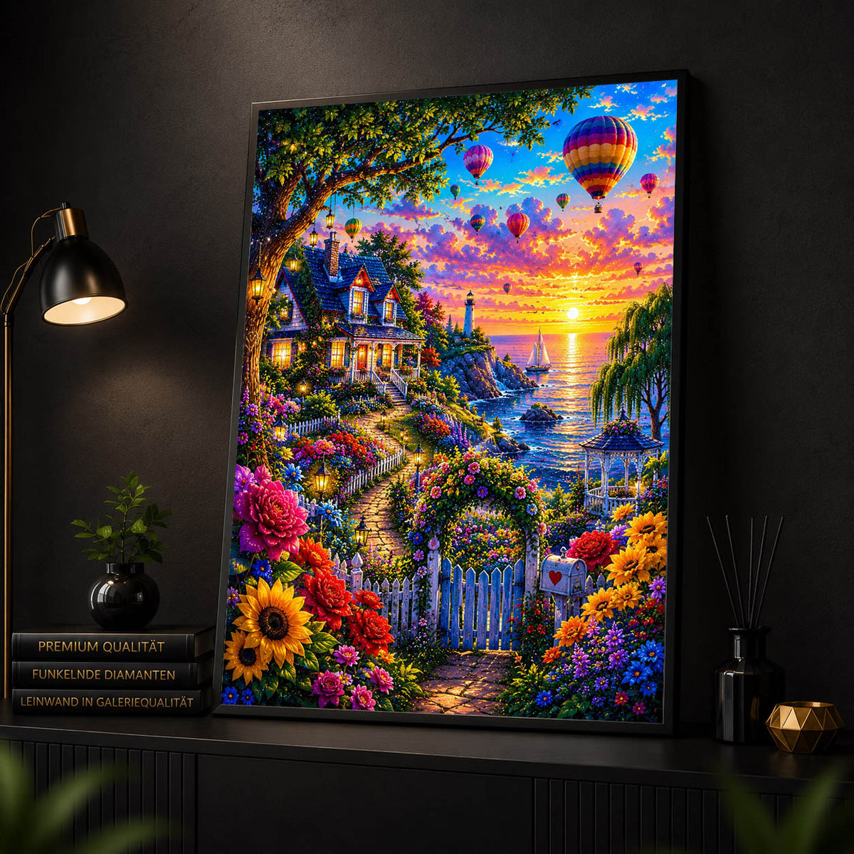 Diamond Painting - Haus der Blumen