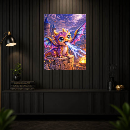 Diamond Painting – Der kleine Donnerdrache