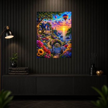 Diamond Painting - Haus der Blumen
