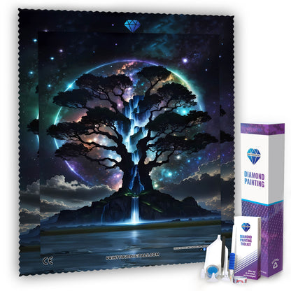 Diamond Painting - Baum des Kosmos