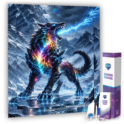 Diamond Painting - Prismawolf des Eissturms