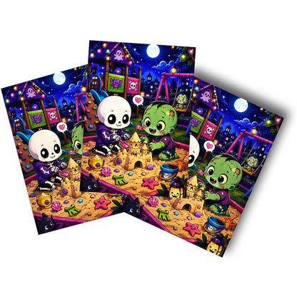 Sticker – Spukige Sandkastenfreunde