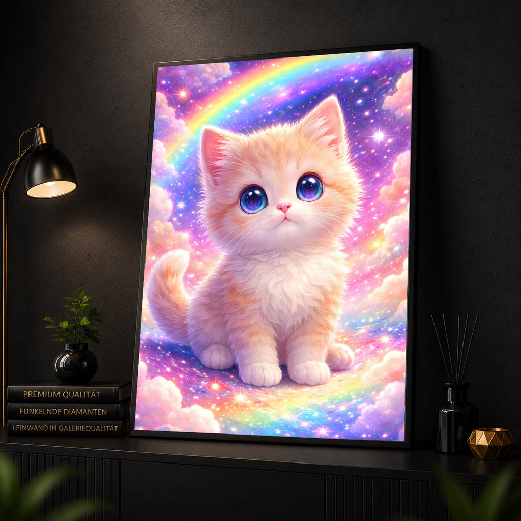 Diamond Painting – Regenbogenkätzchen