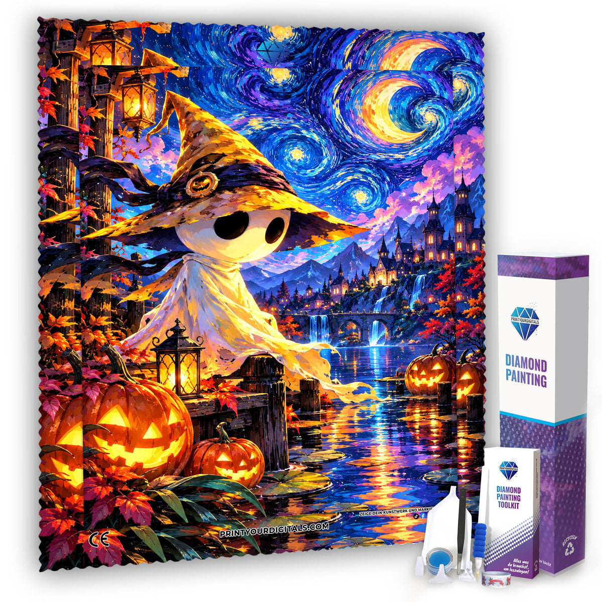 Diamond Painting - Kleiner Geist unter Sternen