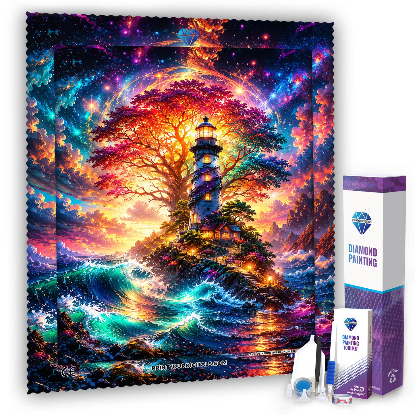 Diamond Painting - Leuchtturm der Farben
