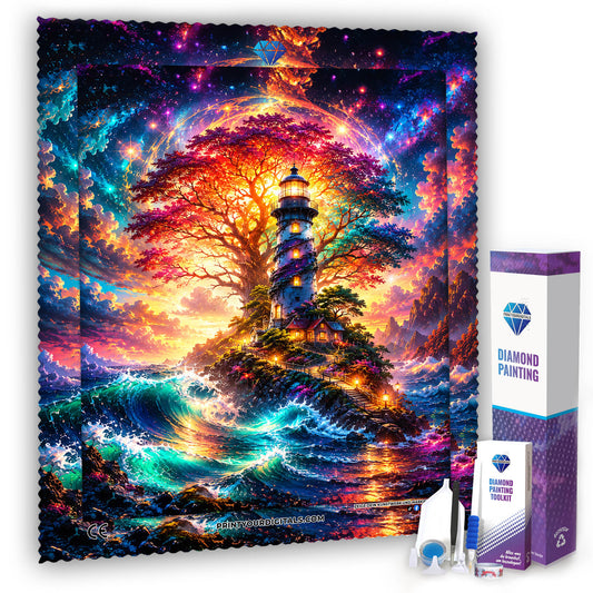 Diamond Painting - Leuchtturm der Farben