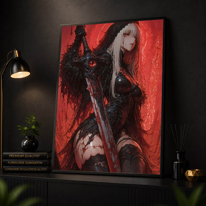 Diamond Painting - Blutmond-Kriegerin