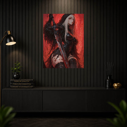 Diamond Painting - Blutmond-Kriegerin