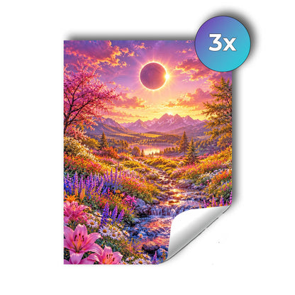 sticker – Sonnenfinsternis über dem Blütental