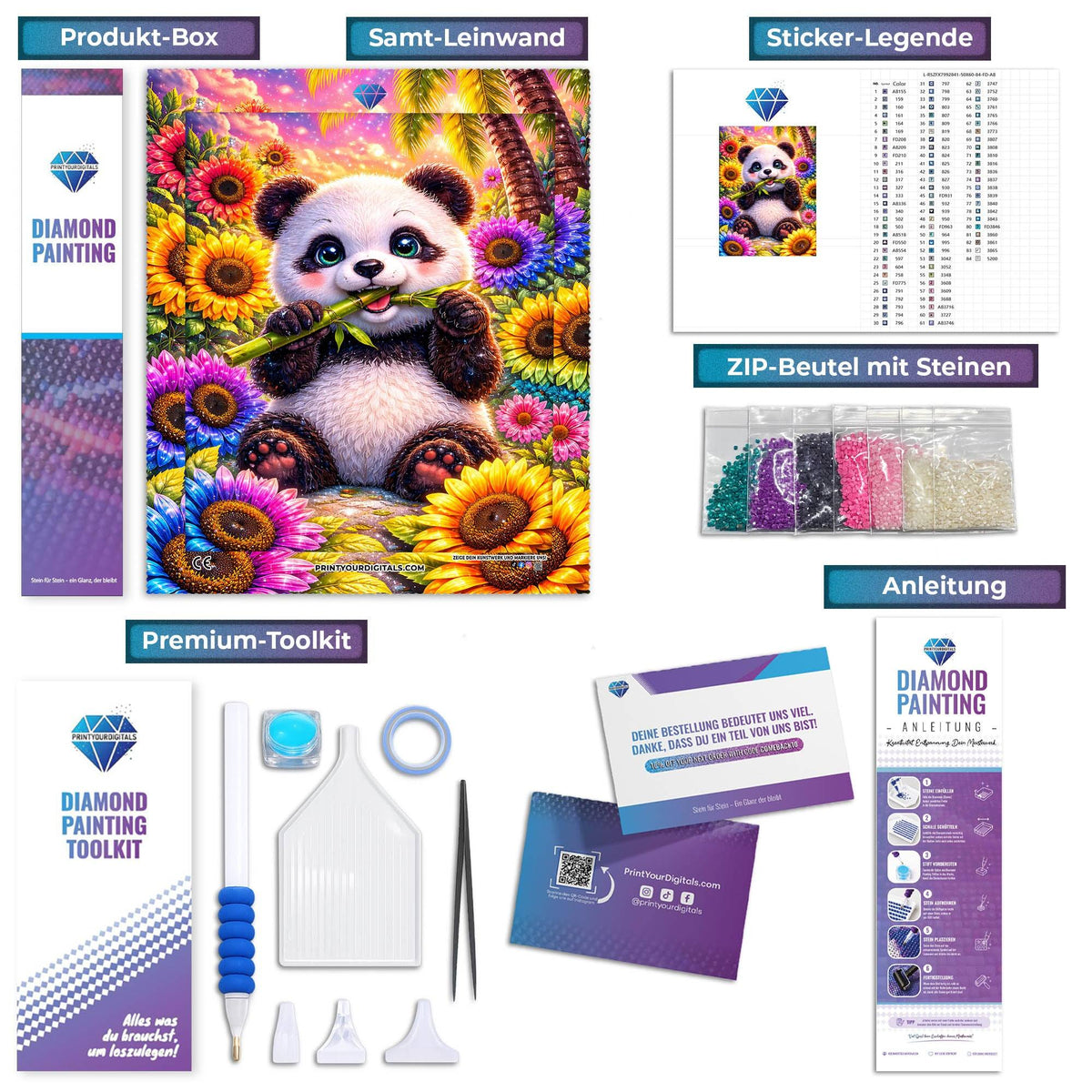 Diamond Painting - Panda Fynn