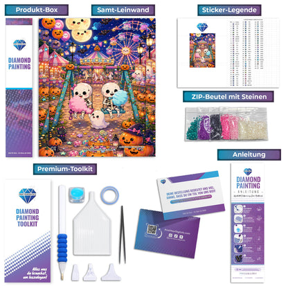 Diamond Painting - Zuckerwatte & Knochen