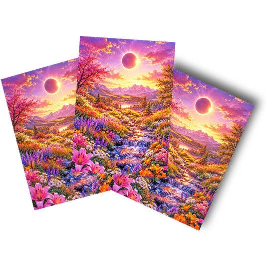 sticker – Sonnenfinsternis über dem Blütental