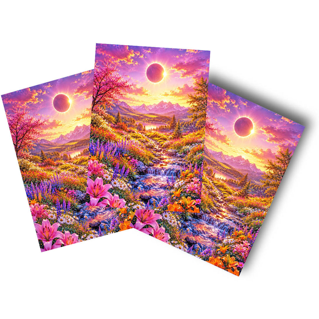 sticker – Sonnenfinsternis über dem Blütental