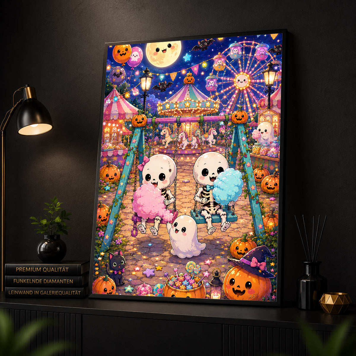 Diamond Painting - Zuckerwatte & Knochen
